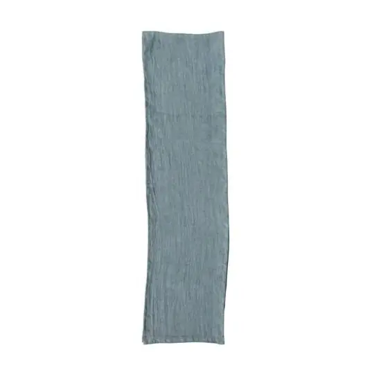 Hello Honey&reg; 108" Stonewashed Linen Table Runner Mint {1}