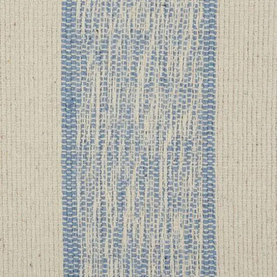 DII&reg; Stonewash Blue Variegated Stripe Recycled Yarn Rug Set, 2ft. x 3ft. {5}