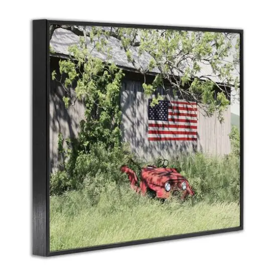 Stupell Industries Americana Lush Country Greenery Framed Giclee Art Black {4}