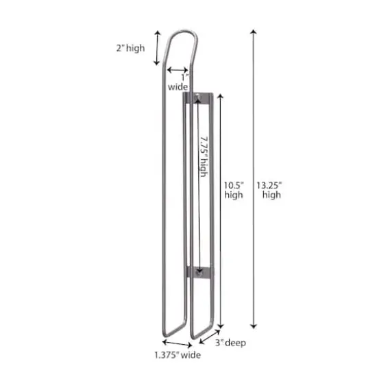 Household Essentials 13.4" Mounted Paper Towel Holder Silver {4}