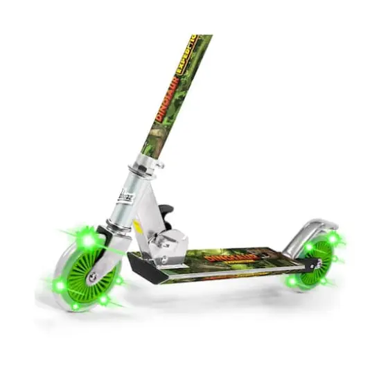 Dinosaur Folding Scooter With Flashing Wheels {5}