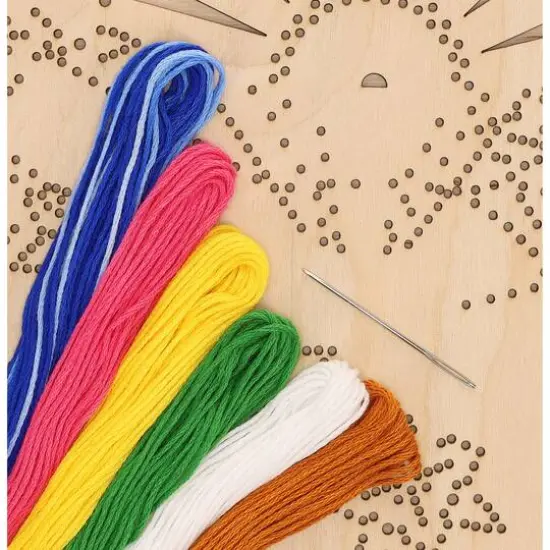 Leisure Arts&reg; Advanced Ocean Flower Wood Stitchery Kit {6}