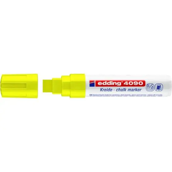 edding&reg; 4090 Jumbo Chalk Marker Neon Yellow {4}