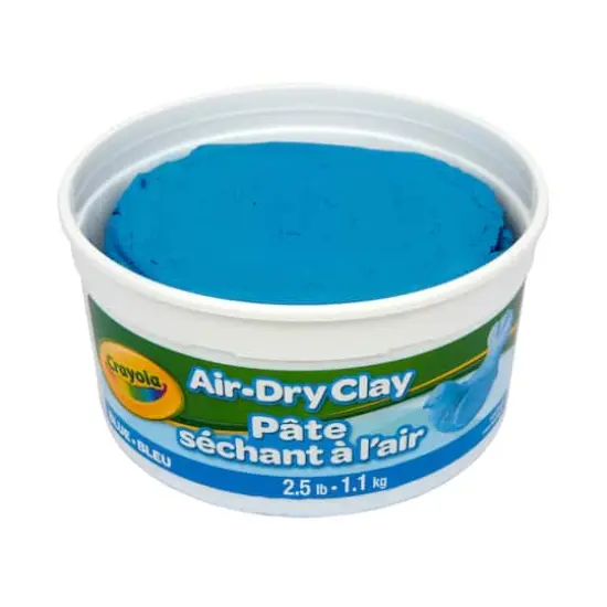 Crayola&reg; 2.5lb. Blue Air Dry Clay Tub {7}