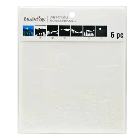 Lake Landscape Layering Stencils by Recollections&trade; {3}