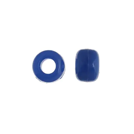 John Bead 9mm Opaque Plastic Pony Beads, 1,000ct. Blue {4}