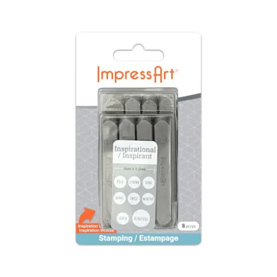 ImpressArt&reg; 6mm & 9.5mm Inspirational Metal Stamps Pack {1}