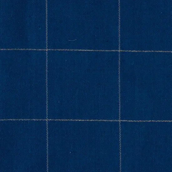 Blue Metallic Windowpane Tablecloth 60" x 104" {5}