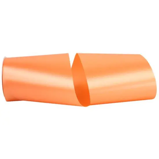 JAM Paper 6" x 50yd. Single Face Satin Allure Ribbon Peach {1}