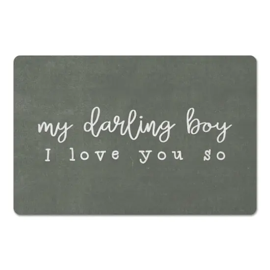 18" x 27" Darling Boy I Love You So Floor Mat {1}
