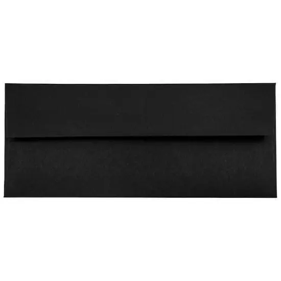JAM Paper 8" x 11.5" Letter Paper & Envelopes #10 Business Stationery Set, 50ct. Black Linen {5}