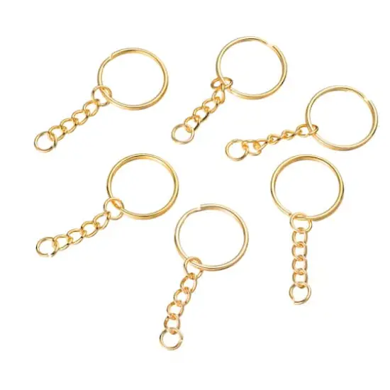 25mm Gold Split Key Ring, 50ct. by Bead Landing&trade; {1}