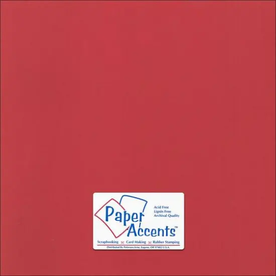 PA Paper™ Accents 12" x 12" 80lb. Canvas Cardstock Paper, 25 Sheets Dare Devil {1}
