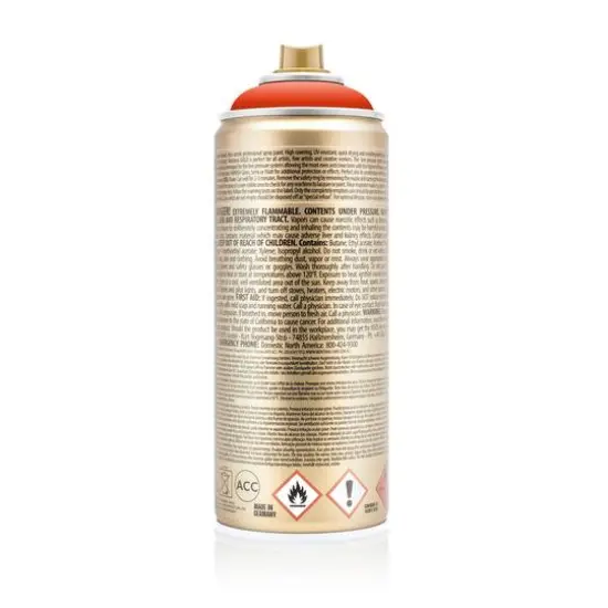Montana&trade; Gold Acrylic Professional Spray Paint G2090 Red Orange {6}