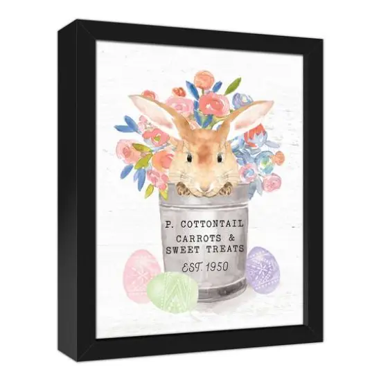 Cottontail Flowers Framed Wall Art {3}