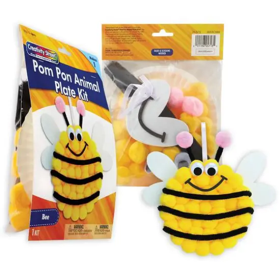 Creativity Street&reg; Animal Felt & Pom Pom Craft Kit Set {6}