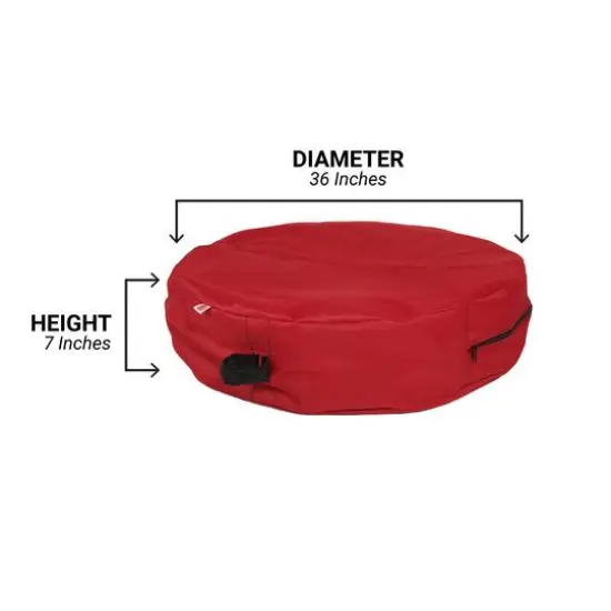 Santa's Bag 36" Hanging Christmas Wreath Storage Container {8}