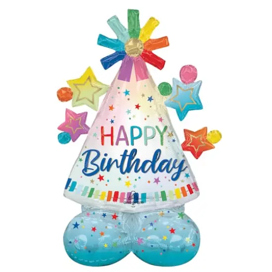 AirLoonz&reg; 36" Party Hat Foil Balloon  {1}