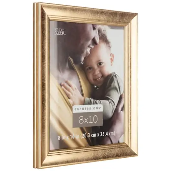 Expressions&trade; 8" x 10" Gold Scoop Frame by Studio D&eacute;cor&reg; {7}