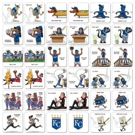 Major League Baseball Licensed Memory Match Game Kansas City Royals {4}