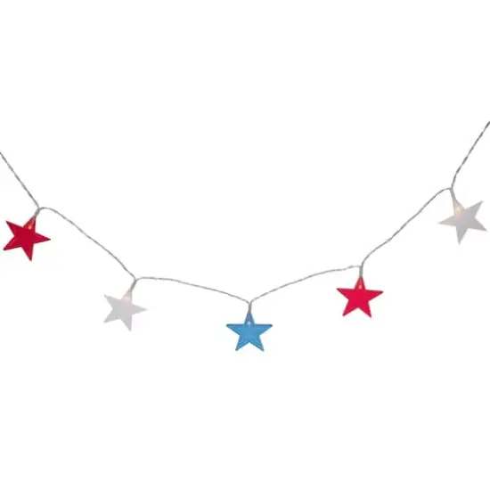 20ct. Patriotic Americana Star LED String Lights {5}