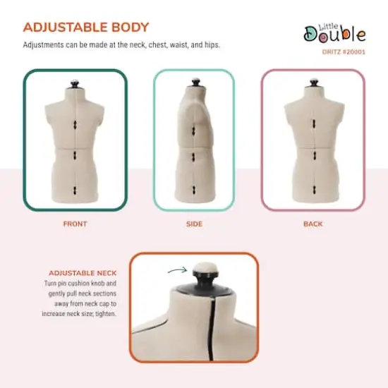 Dritz&reg; Little Double Child Dress Form with Adjustable Tri-Pod Stand {6}