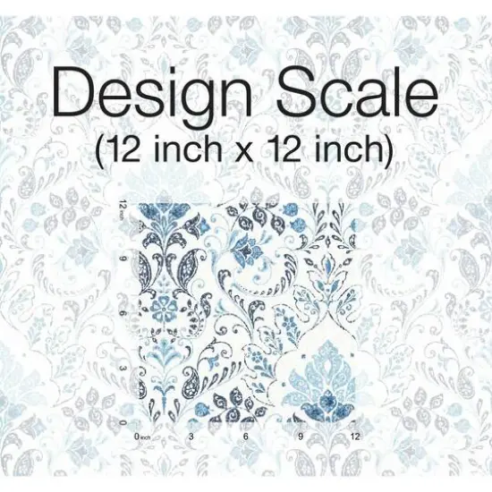 RoomMates Persian Damask Peel & Stick Wallpaper Blue {8}