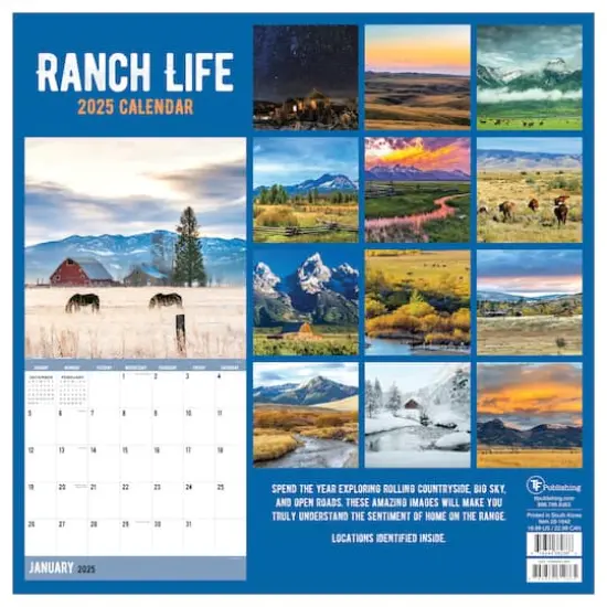 TF Publishing 2025 Ranch Life Wall Calendar {3}