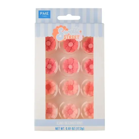 PME Cake Sweet Street&reg; Pink Blossoms Icing Decorations {1}