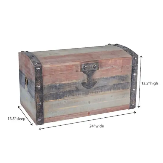 Household Essentials Weathered Decorative Trunk (Small) {4}