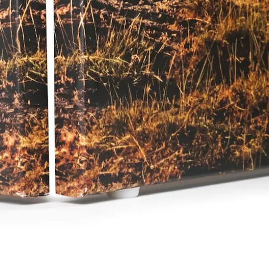 American Art Decor&trade; 6ft. Double-Sided 4-Panel African Elephants & Zebras Animals Canvas Privacy Screen {5}