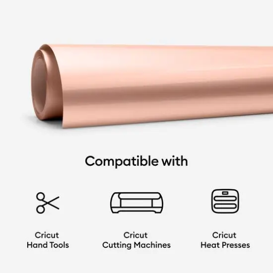 Cricut&reg; 12" x 24" Iron-On Rose Gold {9}