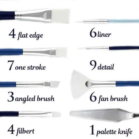 ArtSkills&reg; 40-Piece Premium Paint Brush Set with Palette Knife & Storage Tube {3}