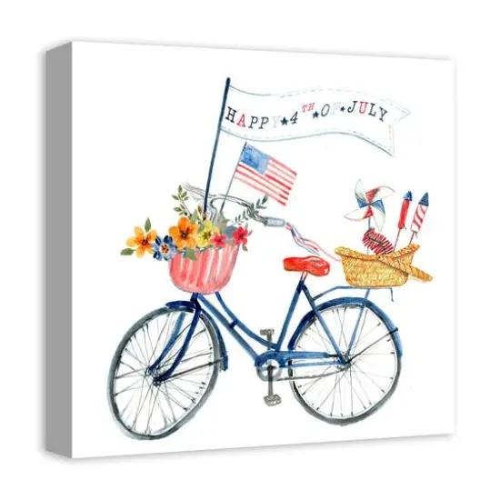 American Bike Canvas Wall Art {5}