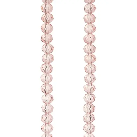 Pink Glass Faceted Rondel Beads, 6mm by Bead Landing&trade; {1}