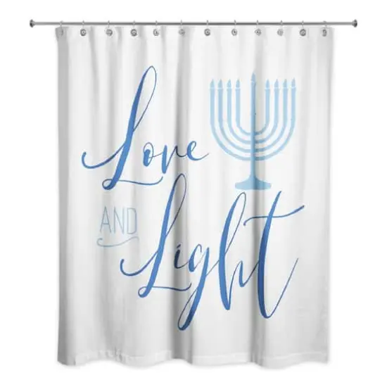 Love & Light Hanukkah Shower Curtain {1}