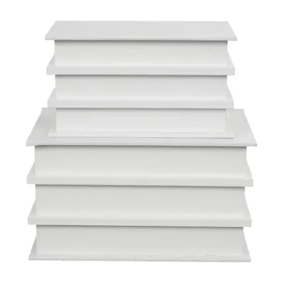 Live, Laugh, Love Canvas Storage Book Box Set White {6}