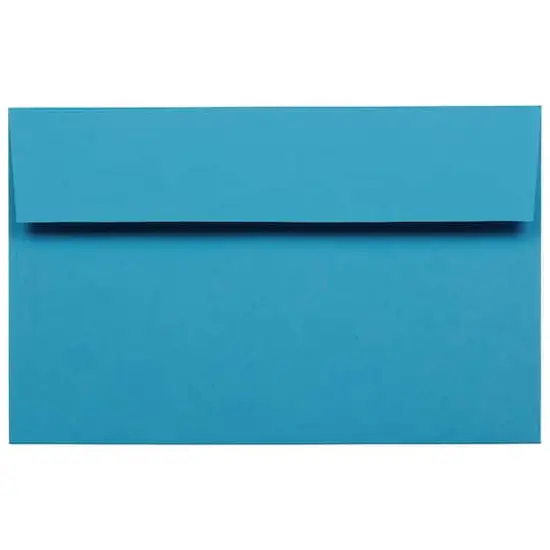 JAM Paper A10 Colored Invitation Envelopes, 50ct. Blue {1}