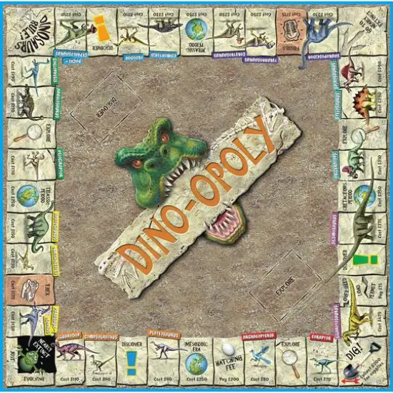 Late For The Sky Dino-Opoly&trade; Board Game {4}