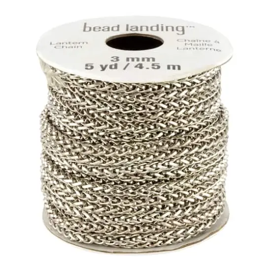 5yd. Rhodium Lantern Chain by Bead Landing&trade; {1}