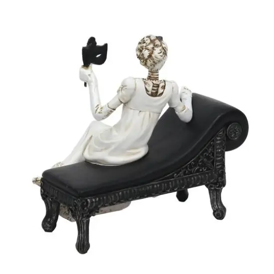 7" Skeleton Bride with Mask on Chaise Lounge Tabletop D&eacute;cor by Ashland&reg; {3}