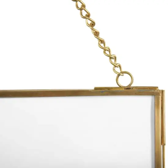 Hello Honey&reg; 3 Pack Gold Brass Hanging Photo Frame {6}