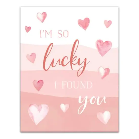 Lucky IFound You 11" x 14" Canvas Wall Art {1}
