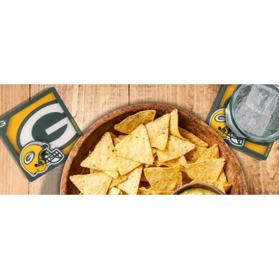 NFL 3D Logo Series Coaster Set Green Bay Packers {4}