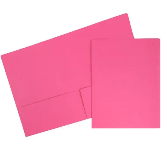 JAM Paper Premium Matte 2-Pocket Folders, 6ct. Magenta {2}