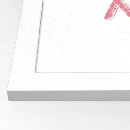 11" x 14" XOXO Brush Strokes White Framed Print Wall Art {3}