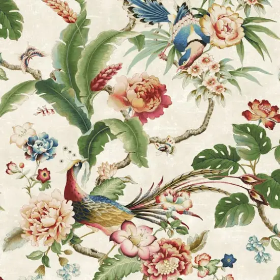 Surface Style Passerine Pavilion Peel & Stick Wallpaper Gardenia {1}