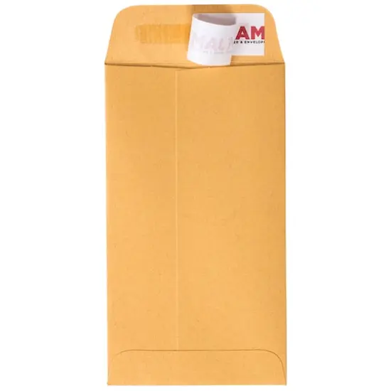 JAM Paper Brown Kraft Manila Coin Business Recycled Envelopes {4}