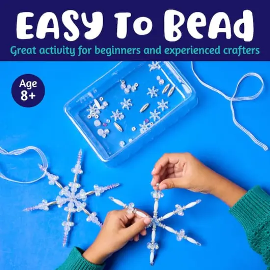 Creativity for Kids&reg; Beaded Snowflake Ornaments {5}