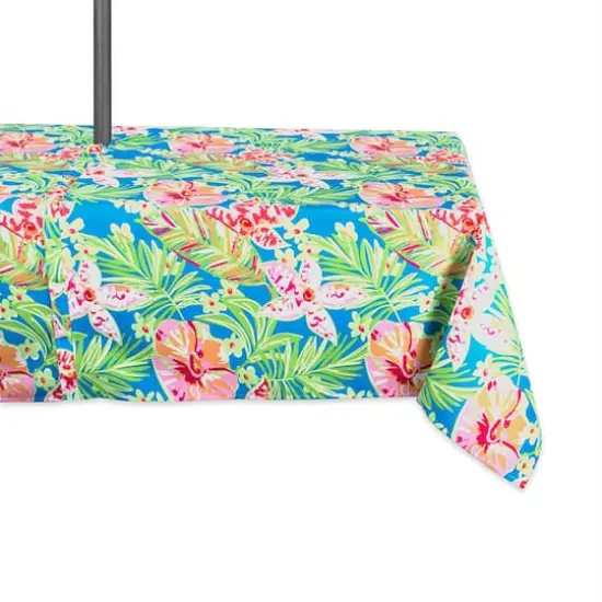 DII&reg; 84" Summer Floral Outdoor Tablecloth with Zipper {1}